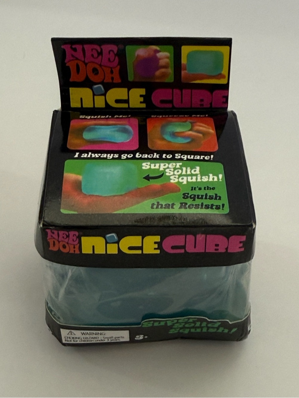 NeeDoh N.I.C.E. Cube Super Solid Squish - Teal